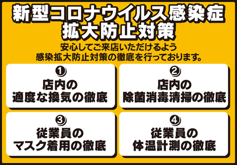 新型コロナウイルス感染症　拡大防止対策